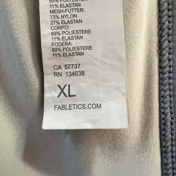 Fabletics Oasis Twist Medium Impact Sports Bra Grey Sz XL - Picture 6 of 8